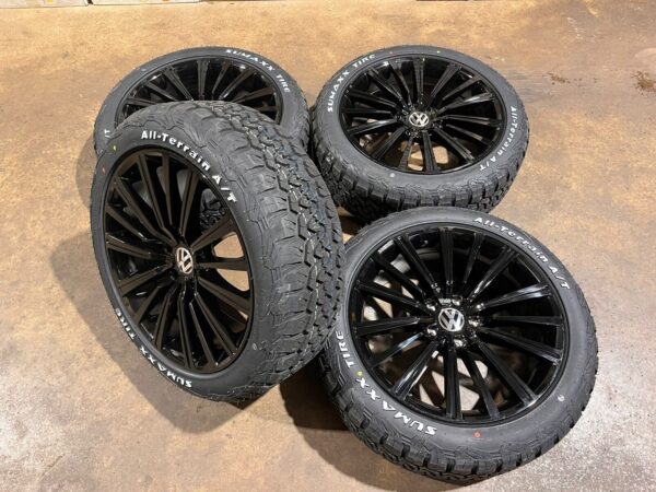 Brand new set of 20” alloy wheels & All Terrain tyres Vw Fits T5 T6 Transporter - Image 4