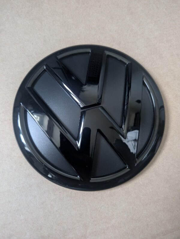 VW Transporter T6 T6.1 Rear Door Badge and Front Grille Badge Gloss Black - Image 2