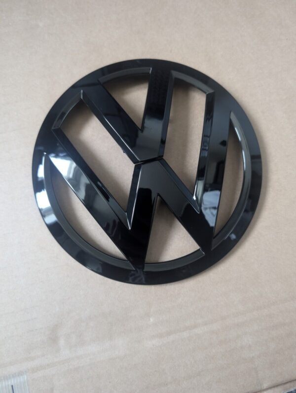 VW Transporter T6 T6.1 Rear Door Badge and Front Grille Badge Gloss Black - Image 4