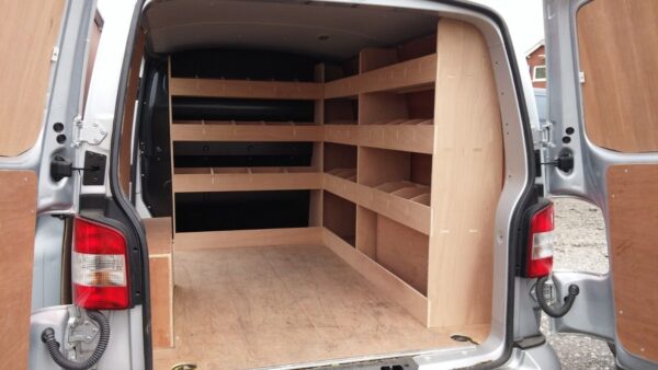 VW Transporter T5 T6 SWB Triple Van Racking Tool Storage System Organiser - Image 5