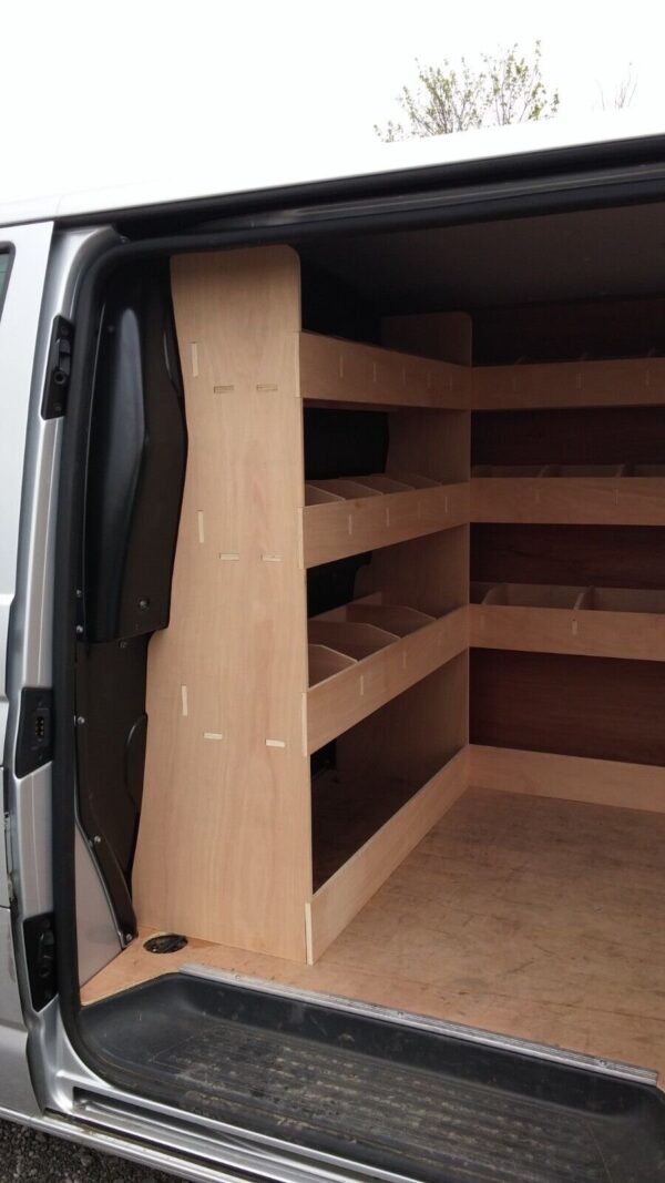 VW Transporter T5 T6 SWB Triple Van Racking Tool Storage System Organiser - Image 4