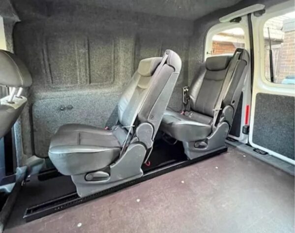 Luxurious rear van seats x2 HALF LEATHER vito t4 t5 viraro any van campervan - Image 4