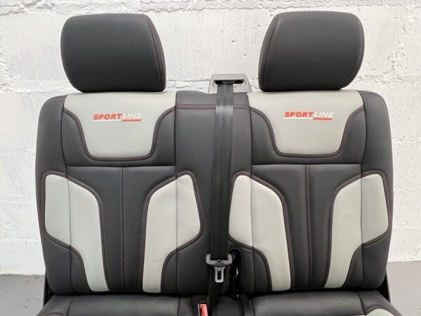 VW T5 T5.1 Twin Double Rear 2nd Row Seats Volkswagen Transporter Sportline RARE - Image 4