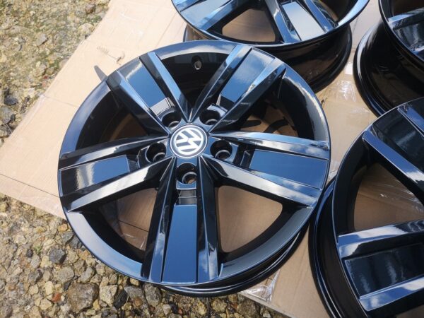 4X Genuine Gloss Black Vw Transporter California T5 T6 T6.1 17" Alloy Wheels - Image 8