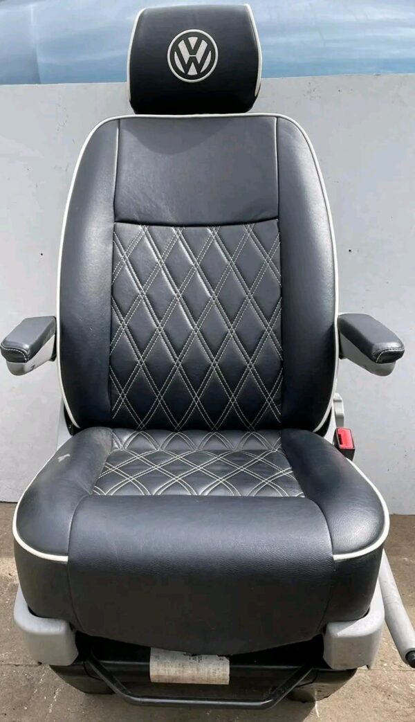 VWT5,T5.1,T6,T6.1 Transporter leather Seat set

For sale:
Complete 2+1 Front Seat Set & Rear Triple Kombi 
Seats Have Been Professionally Re-Upholstered By Vision Customs (Can Provide Rear Seat Brackets & Belts if needed for added cost) 

Full Seat Set - Image 3