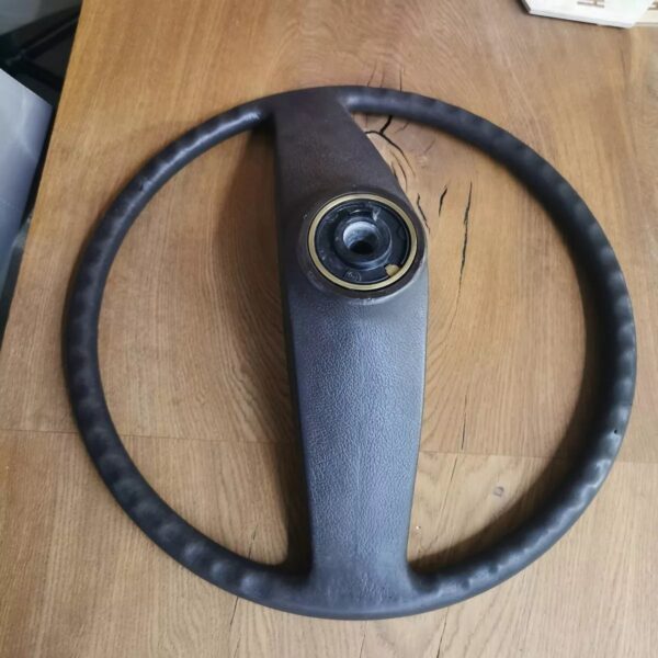 Brown VANAGON VW T25 VW T3 MULTIVAN CARAVELE TRANSPORTER 45 cm steering wheel - Image 8