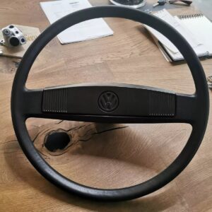 Brown VANAGON VW T25 VW T3 MULTIVAN CARAVELE TRANSPORTER 45 cm steering wheel