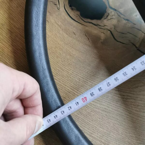 Brown VANAGON VW T25 VW T3 MULTIVAN CARAVELE TRANSPORTER 45 cm steering wheel - Image 9